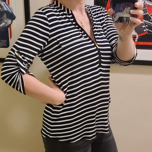 🍒2/$30-Striped Calvin Klein tunic - Picture 9 of 15